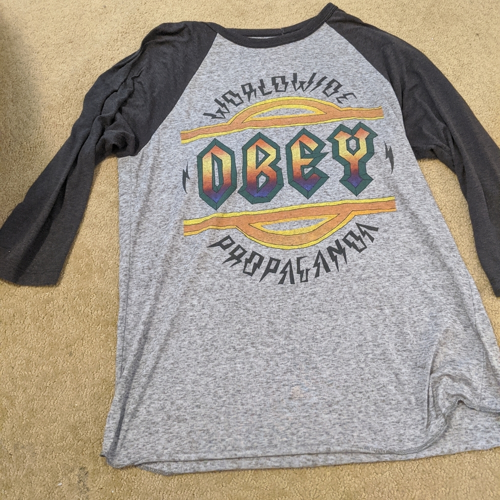 Obey baseball shirt